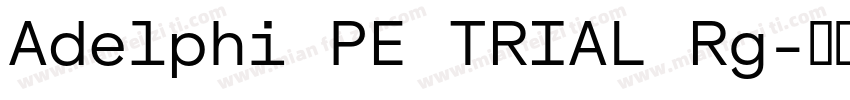 Adelphi PE TRIAL Rg字体转换